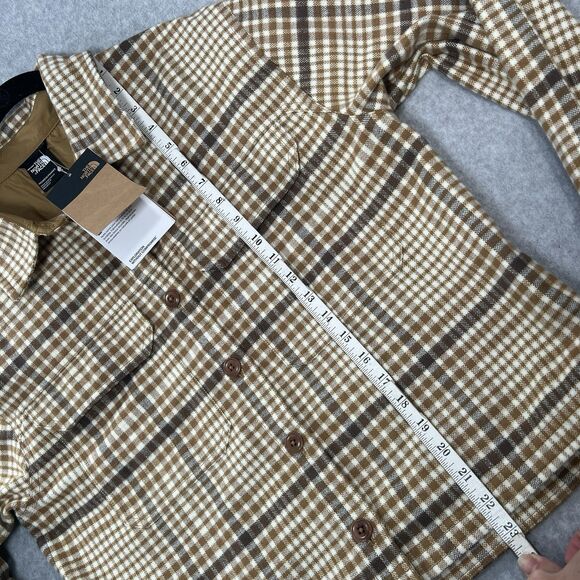 NWT The North Face Women's Valley Flannel Shirt Jacket  Utility Brown MED. $110 - Picture 7 of 16